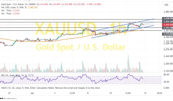 特朗普“枪击案”利好金价，分析师：留意2394-2324区域突破情况